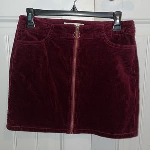 Mudd corduroy maroon skirt.